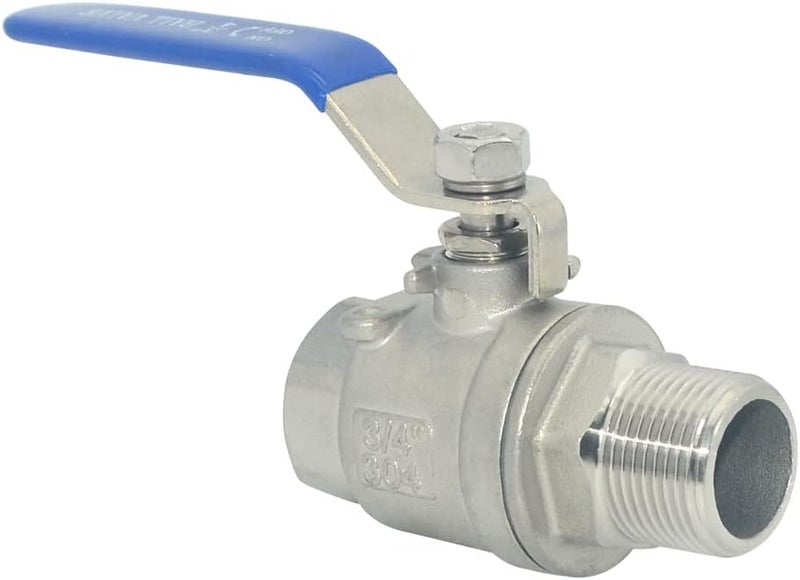 DAN SPEED 3/4 Inch Male x Female NPT Ball Valve S304 Stainless Steel,Full Port Heavy Duty for Water, Oil, and Gas,1000WOG (3/4 inch) - Image 1